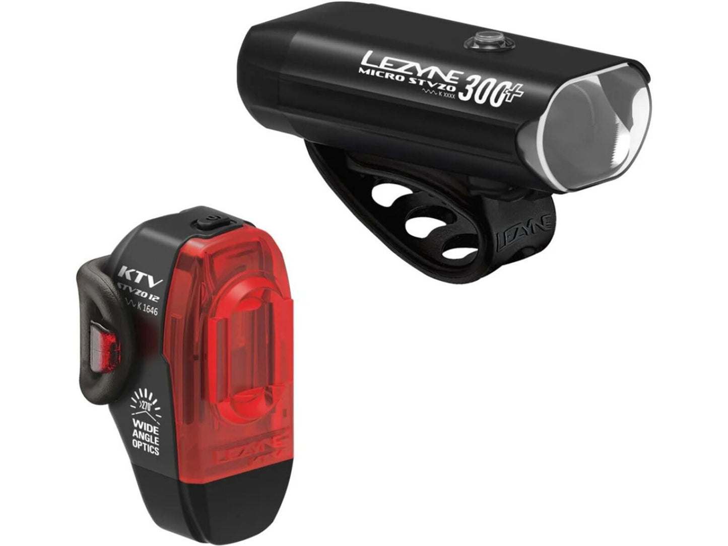 Lezyne Micro StVZO 300+ KTV StVZO Pair